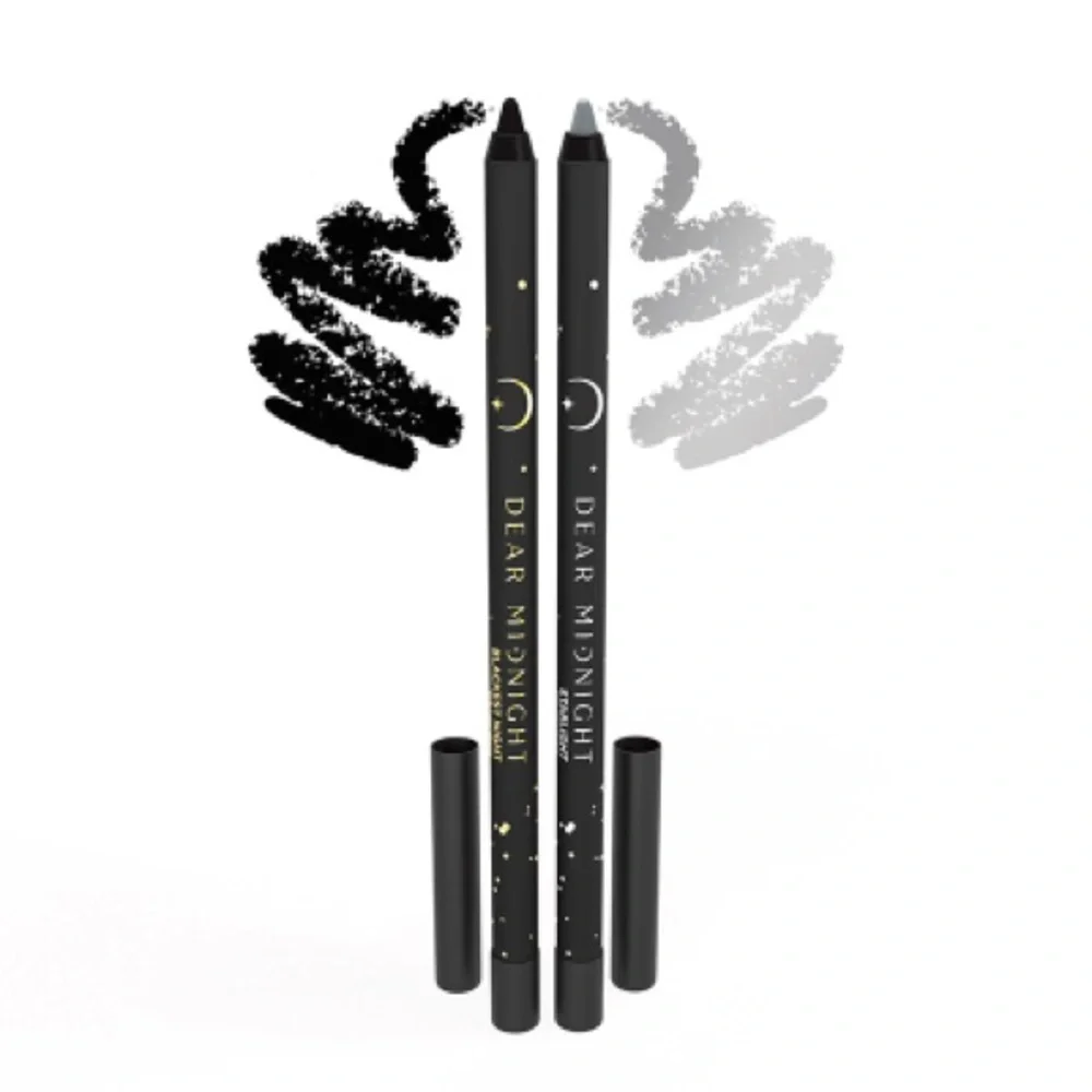 5 for $25! Eyeliner Duo Black & Shimmering Silver - Picture 2 of 5
